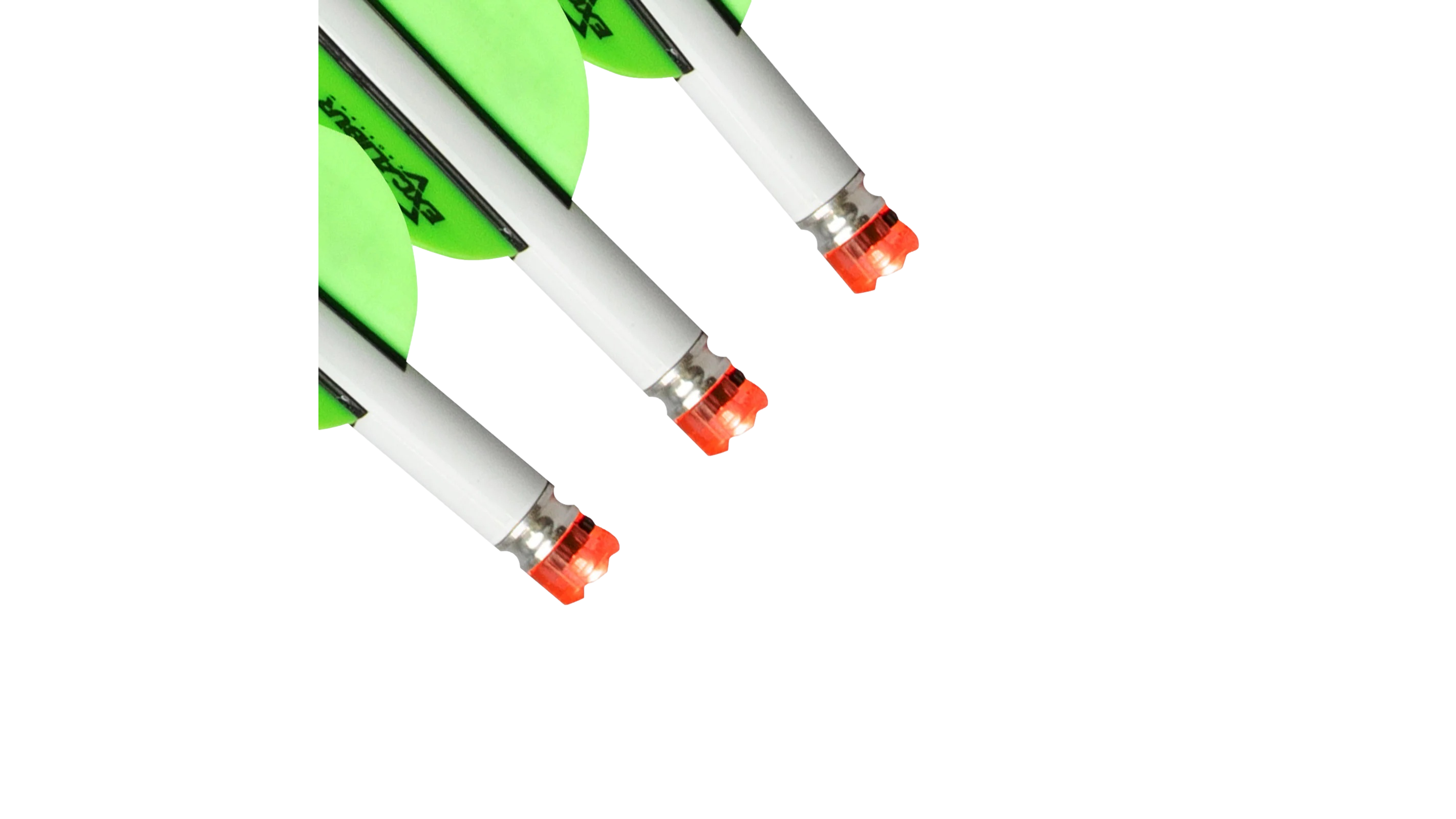 Encoches Lumineuses Arc Thunderglo Encoches Lumineuses Pour Flèches Thunderglo - Pack De 3, Allumage Auto, Universelles - Vert Arrow Flash