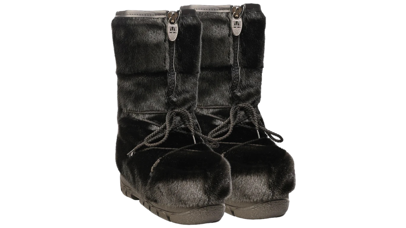 Bottes D'hiver Tecnica Femme - Fourrure Noire Et Marron - Pointure 43 - Occasion Très Bon état