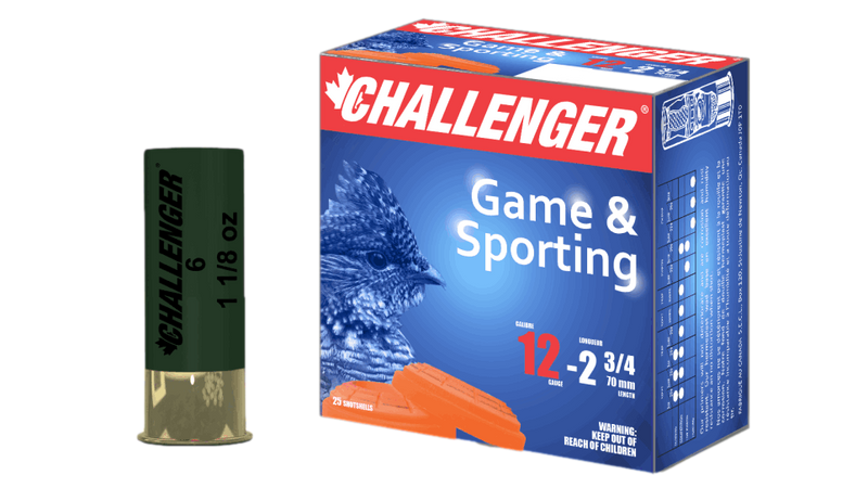 Munitions Petit Gibier Game & Sporting 2 3/4'' 12g par Challenger