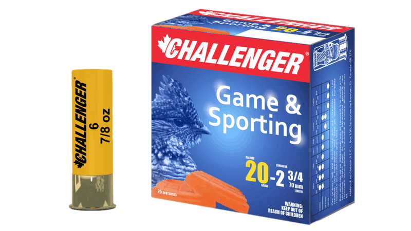 Munitions Petit Gibier Game & Sporting 2 3/4'' 20g Par Challenger