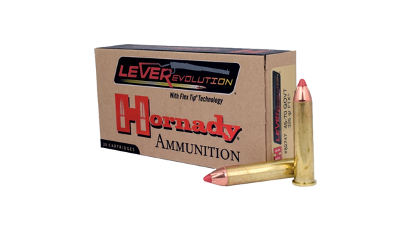 Munitions Hornady LEVERevolution 45-70 GOVT 325 gr. FTX