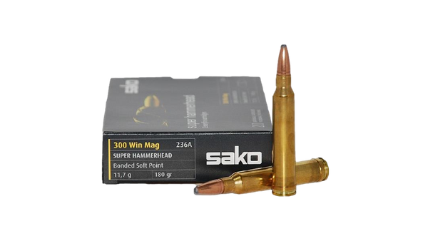Boite de 10 Munitions SAKO Gamehead calibre 300 Win Mag 180 Gr
