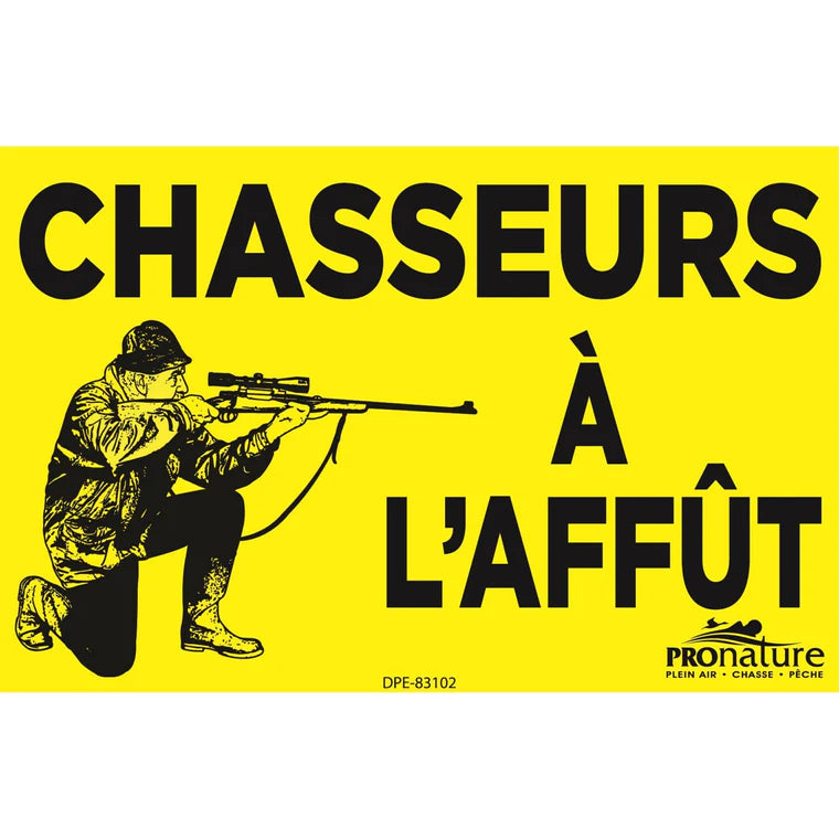 Affiches Chasseur à l'affût (carabine) Pronature