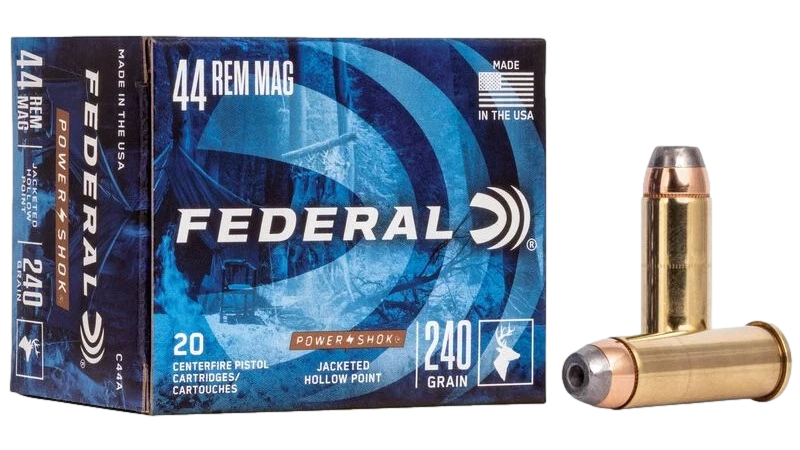 Munitions cal.44 Rem Mag 240gr Power Shok Handgun Par Federal