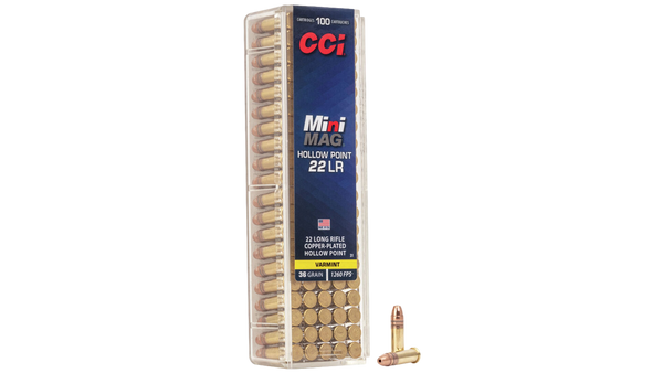 Munitions CCI Mini Mag cal. 22 LR 36 gr. Hollow Point