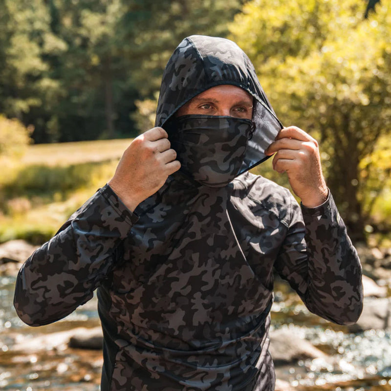 Chandail à capuchon manches longues avec cache-cou - Homme PAR MOBILE COOLING