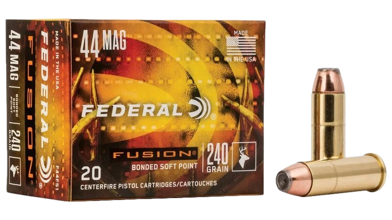 Munitions 44 Rem Mag 240gr Fusion Handgun Par Federal