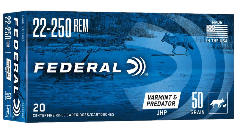 Munitions Varmint & Predator 22-250 REM Par Federal