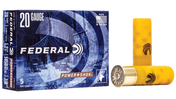 Munitions Power-Shok Sabot slug 2-3/4'' 20g Par Federal