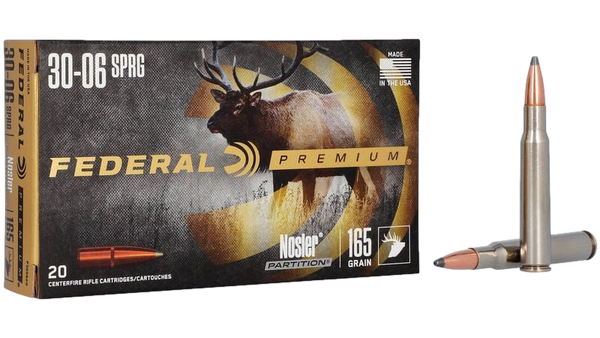 Munitions Federal Premium Nosler Partition 30-06 Par Federal