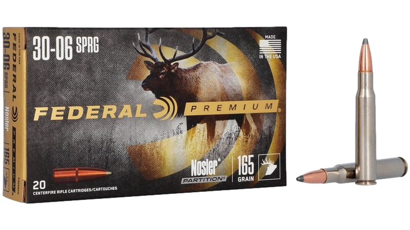 Munitions Federal Premium Nosler Partition 30-06 Par Federal