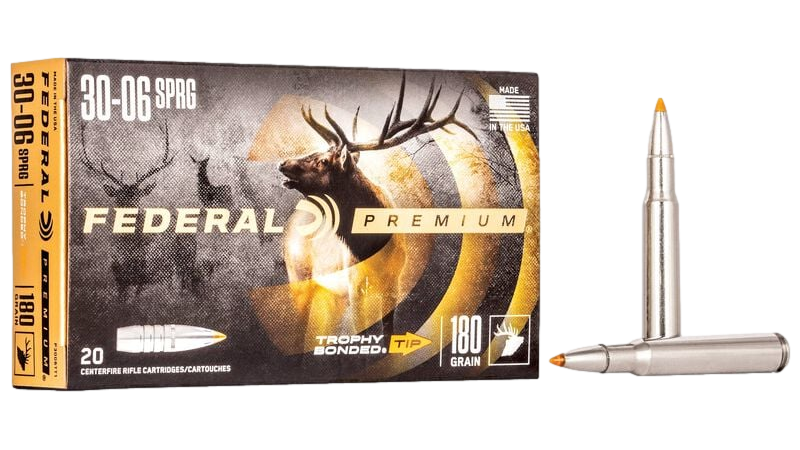 Trophy Bonded Tip 30-06 Springfield 180 Grain Par Federal