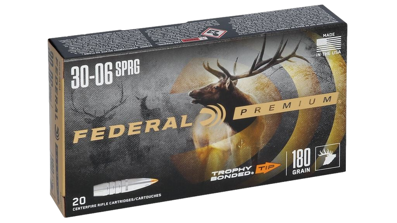 Trophy Bonded Tip 30-06 Springfield 180 Grain Par Federal