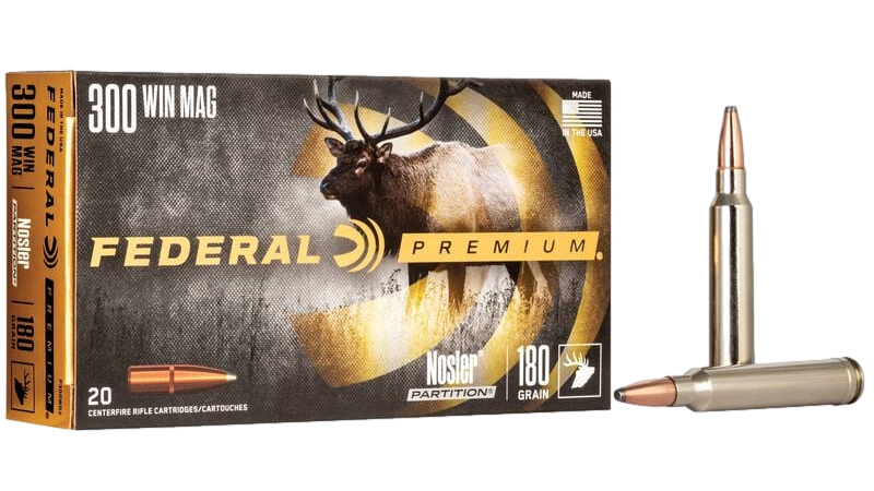 Munitions Federal Premium Nosler Partition 300 Win.Mag. Par Federal