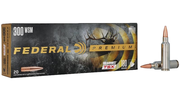 Munitions cal.300WSM 180gr Federal Premium Barnes TSX Par Federal