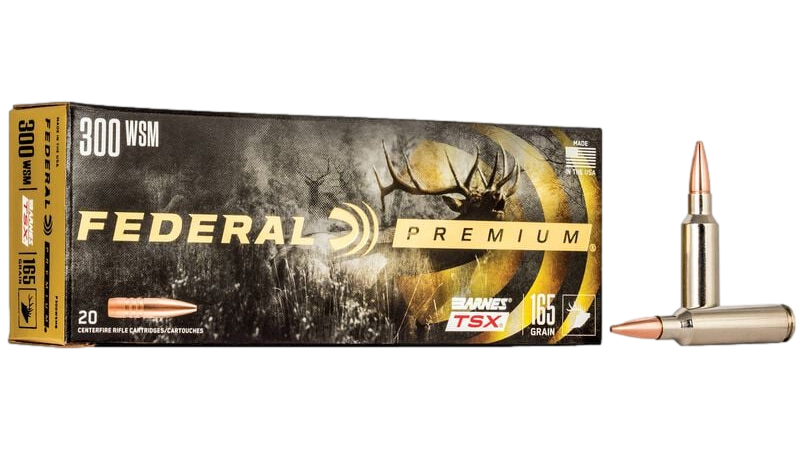 Munitions cal.300WSM 165gr Federal Premium Barnes TSX Par Federal