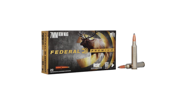 Munitions Federal Premium 7mm Rem Mag 160 gr. Nosler Partition