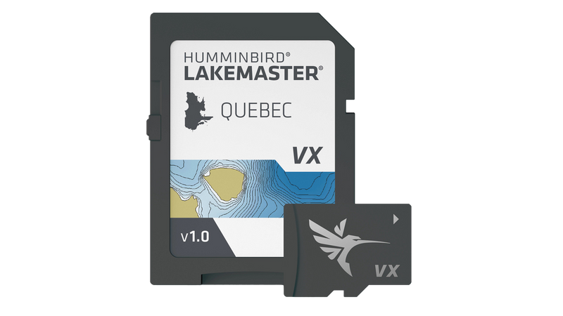 Carte bathymétrique Lakemaster Québec de Humminbird