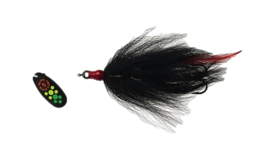 Black fury musky killer tandem 1-1/3oz par Mepps