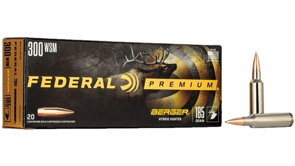 Munitions cal.300WSM 185gr Federal Premium Berger Hybrid Hunter Par Federal