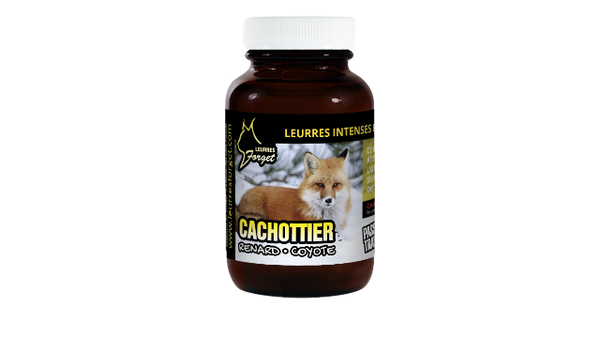 Leurre ''Cachottier'' pour renard, coyote 120ml par Leurres Forget