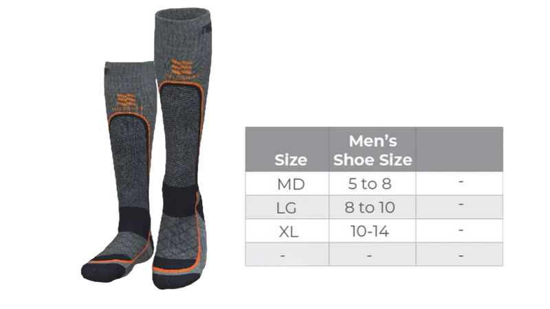 Chaussettes chauffantes mérinos "Premium 2,0" pour homme par Mobile Warming