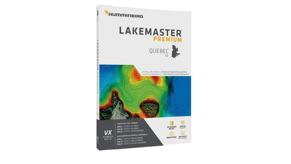 Carte gps numériques Lakemaster Premium Québec v1.0 Par Humminbird