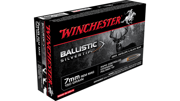 Munitions cal.7mm Rem Mag 150gr Ballistic Silvertip Par Winchester