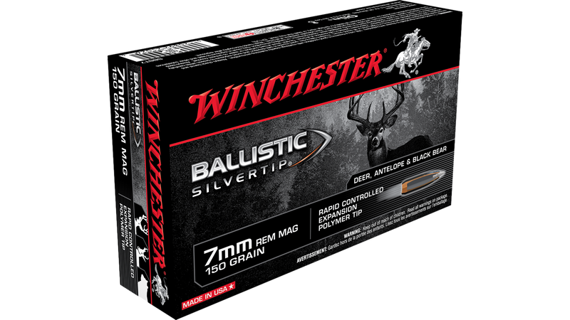 Munitions cal.7mm Rem Mag 150gr Ballistic Silvertip Par Winchester