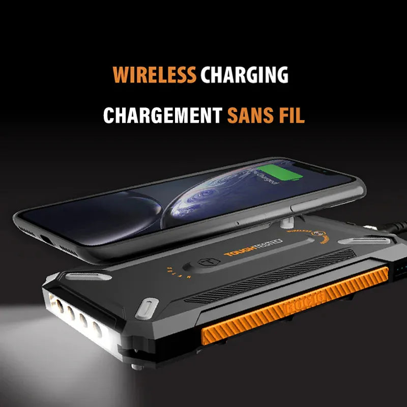 Chargeur Portable/Sans-fil avec panneau Solaire Roc 16 Par ToughTested