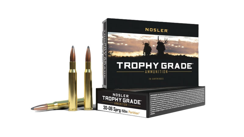 Munitions 30-06 Sprg 150 gr. Partition Nosler Trophy Grade