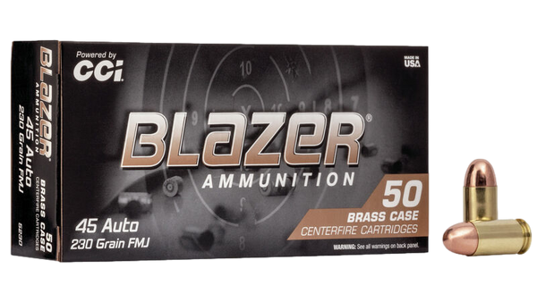 Munitions Blazer 45 AUTO 230 gr. Brass FMJ