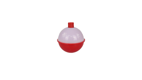 Red and white plastic floats