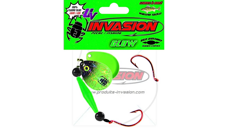 Invasion walleye harness with Hooks #4 / Colorado #3