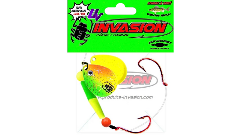 Invasion walleye harness with Hooks #4 / Colorado #3