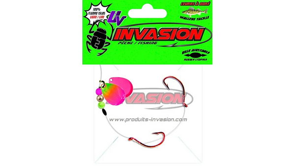 Invasion walleye harness double #4 hooks/ Colorado #0