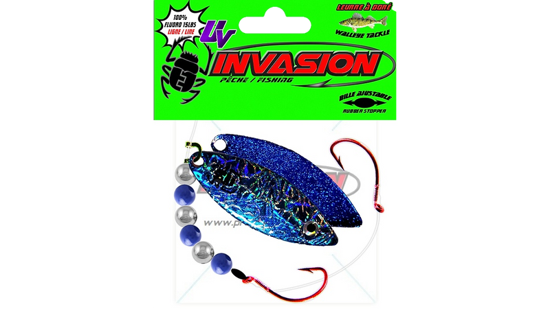 Invasion walleye harness hooks #2 / WillowLeaf #4
