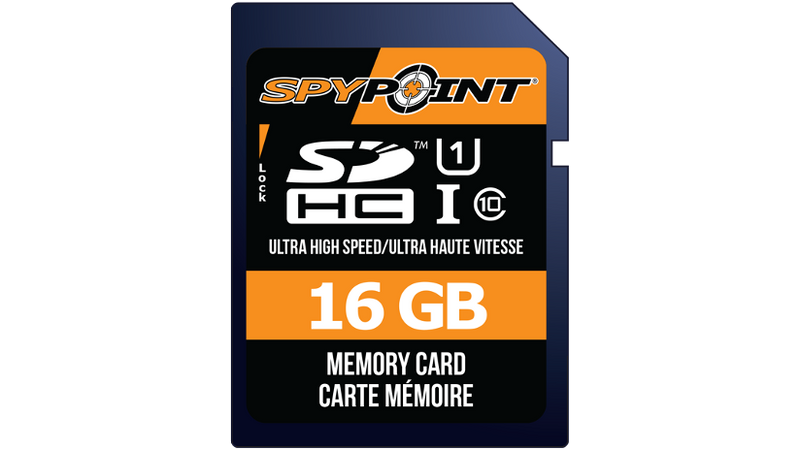 Carte mémoire SD 16 Go de Spypoint