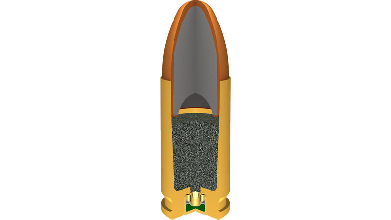 Munition 9mm Luger FMJ 115 gr. de Winchester