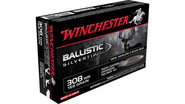 Munitions cal.308 168 gr. Ballistic Silver Tip Par Winchester