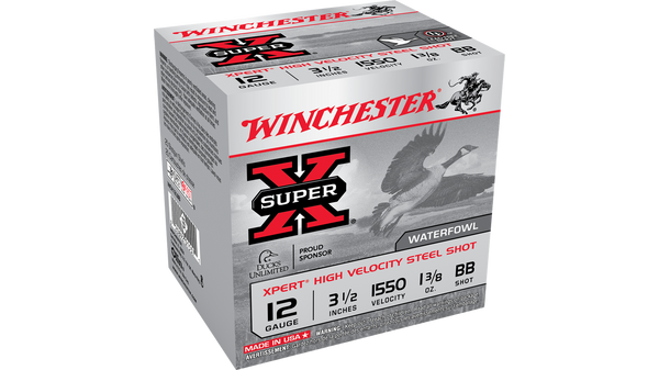 Munitions Winchester Super X Calibre .12 3.5" Steel Shot