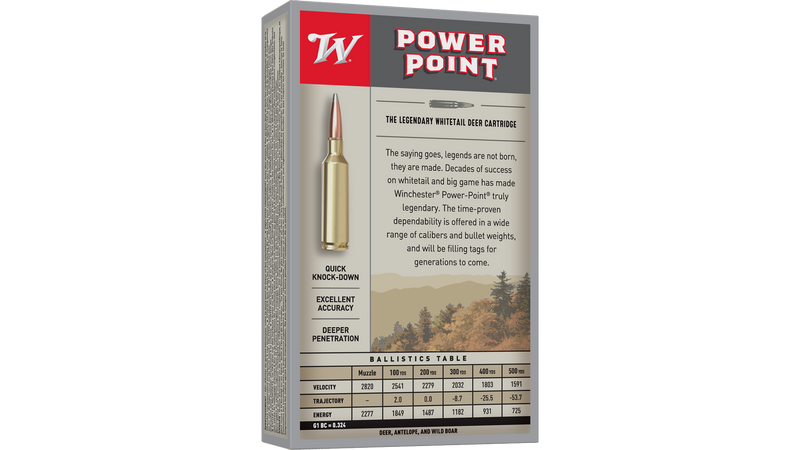 Munitions 6.5 CREEDMORE 129 gr. Winchester Power Point